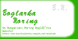 boglarka moring business card